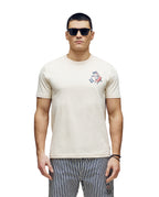 PSYCHO BUNNY CAMISETA HOMBRE CUELLO REDONDO BEIGE