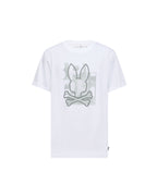 PSYCHO BUNNY CAMISETA HOMBRE CUELLO REDONDO BLANCO
