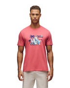 PSYCHO BUNNY CAMISETA HOMBRE CUELLO REDONDO NARANJA