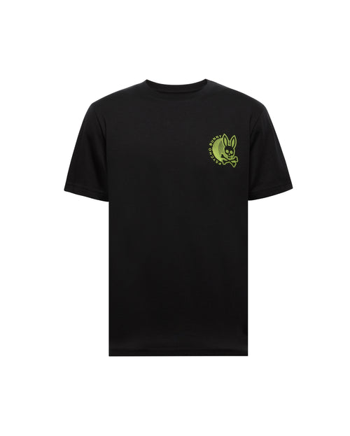 PSYCHO BUNNY CAMISETA HOMBRE CUELLO REDONDO NEGRO