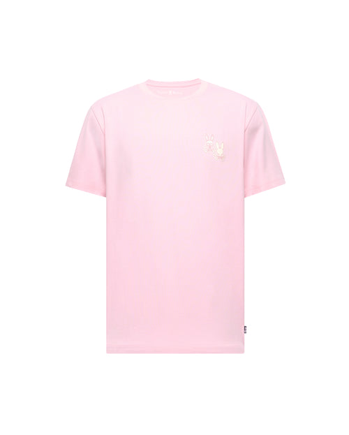 PSYCHO BUNNY CAMISETA HOMBRE CUELLO REDONDO ROSADO