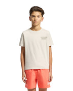 PSYCHO BUNNY CAMISETA NIÑO CUELLO REDONDO BEIGE