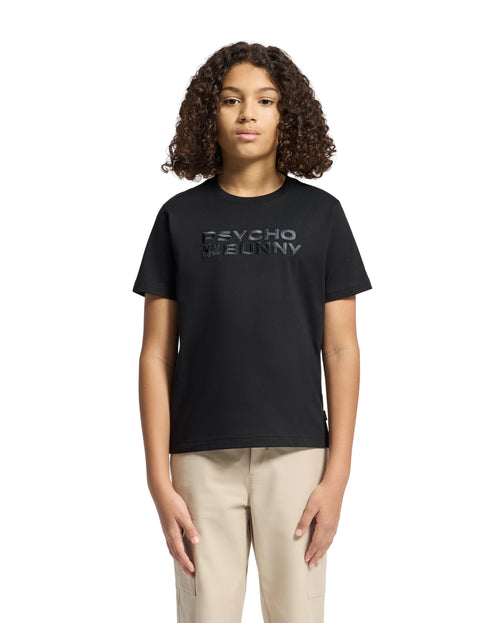 PSYCHO BUNNY CAMISETA NIÑO CUELLO REDONDO NEGRO