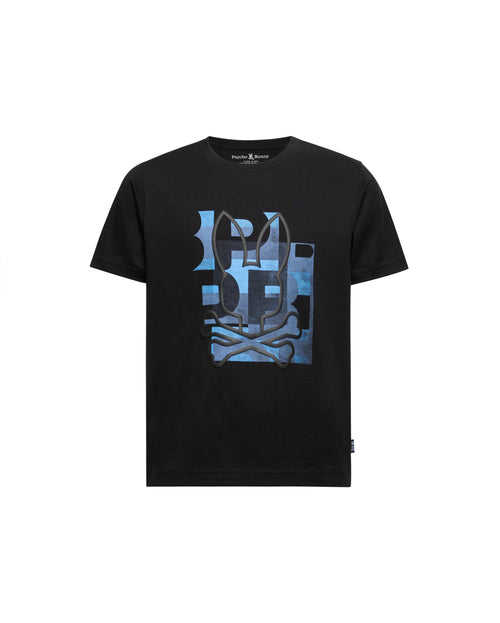 PSYCHO BUNNY CAMISETA NIÑO CUELLO REDONDO NEGRO