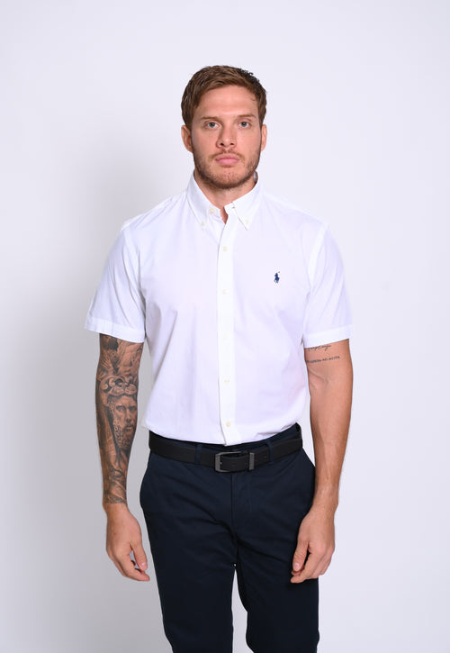 RALPH LAUREN CAMISA MANGA CORTA HOMBRE BLANCO