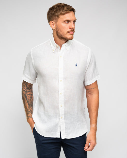 RALPH LAUREN CAMISA MANGA CORTA HOMBRE BLANCO