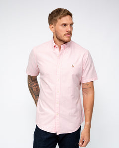 RALPH LAUREN CAMISA MANGA CORTA HOMBRE ROSADO