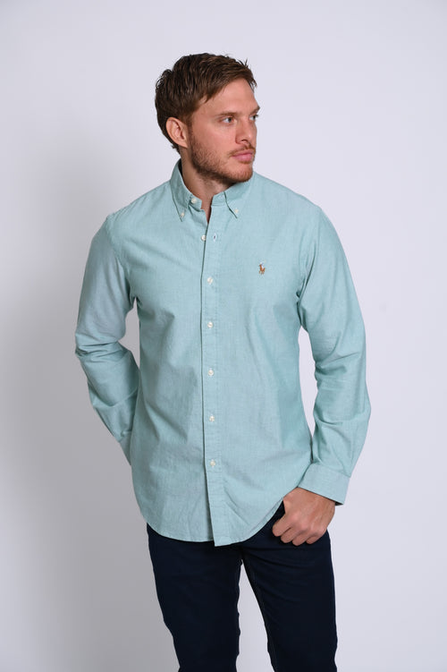 RALPH LAUREN CAMISA MANGA LARGA HOMBRE VERDE