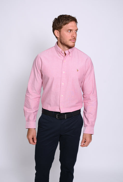 RALPH LAUREN CAMISA MANGA LARGA HOMBRE MARRON