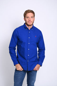 RALPH LAUREN CAMISA MANGA LARGA HOMBRE AZUL