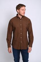 RALPH LAUREN CAMISA MANGA LARGA HOMBRE MARRON