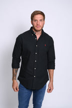 RALPH LAUREN CAMISA MANGA LARGA HOMBRE NEGRO