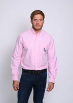 RALPH LAUREN CAMISA MANGA LARGA HOMBRE ROSADO
