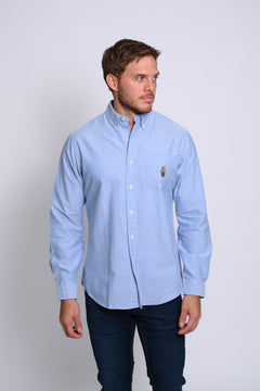 RALPH LAUREN CAMISA MANGA LARGA HOMBRE AZUL
