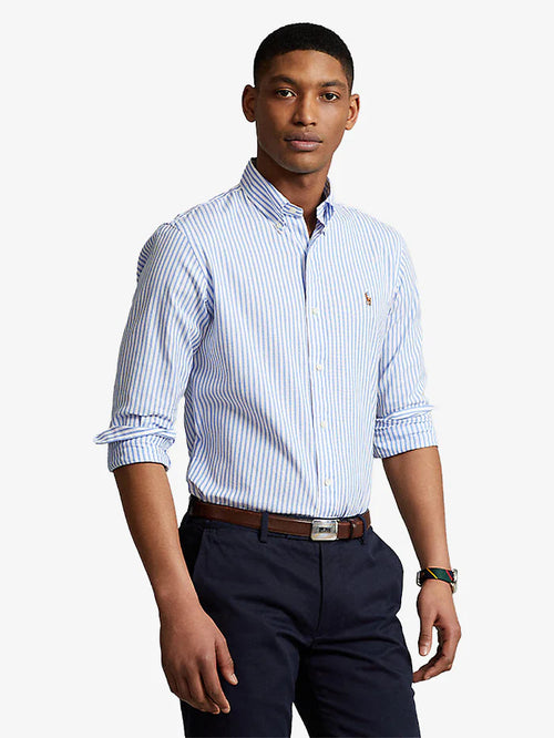 RALPH LAUREN CAMISA MANGA LARGA HOMBRE AZUL