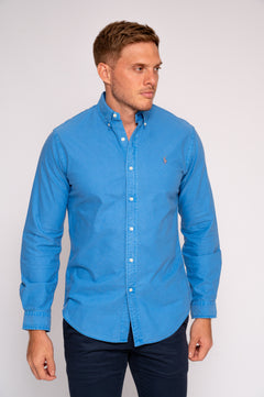 RALPH LAUREN CAMISA MANGA LARGA HOMBRE AZUL