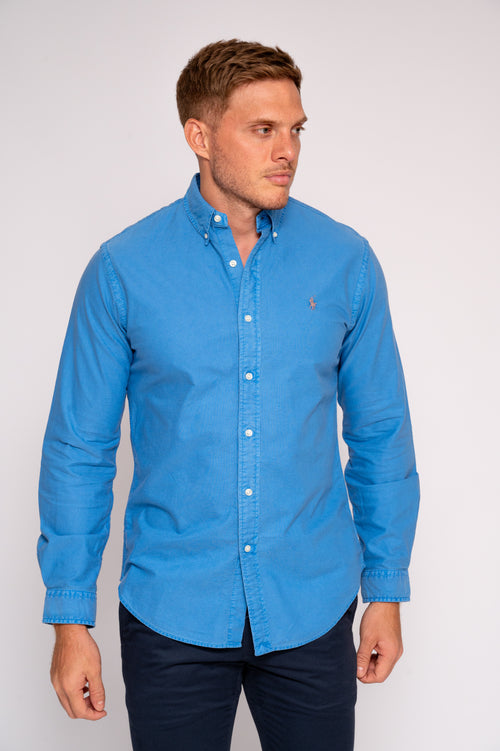 RALPH LAUREN CAMISA MANGA LARGA HOMBRE AZUL