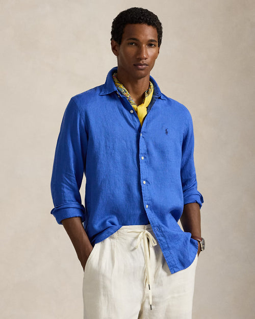RALPH LAUREN HOMBRE CAMISA M/L AZUL