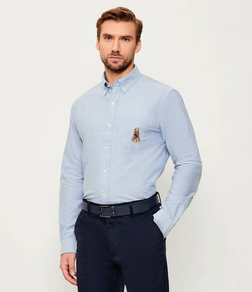 RALPH LAUREN CAMISA MANGA LARGA HOMBRE AZUL