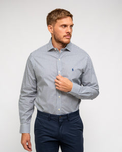RALPH LAUREN CAMISA MANGA LARGA HOMBRE AZUL