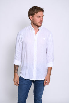 RALPH LAUREN CAMISA MANGA LARGA HOMBRE BLANCO