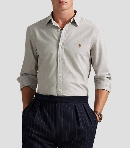 RALPH LAUREN CAMISA MANGA LARGA HOMBRE GRIS