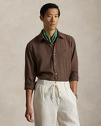 RALPH LAUREN HOMBRE CAMISA M/L MARRON