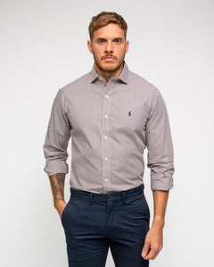 RALPH LAUREN CAMISA MANGA LARGA HOMBRE MARRON