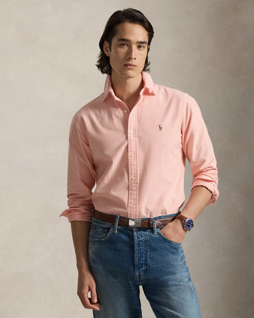 RALPH LAUREN HOMBRE CAMISA M/L NARANJA