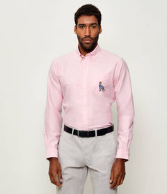 RALPH LAUREN CAMISA MANGA LARGA HOMBRE ROSADO