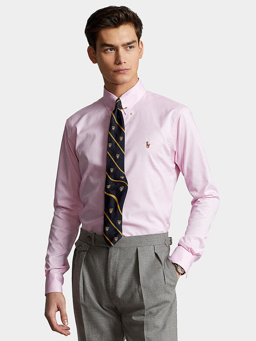 RALPH LAUREN CAMISA MANGA LARGA HOMBRE ROSADO