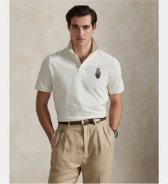 RALPH LAUREN CAMISA TIPO POLO HOMBRE BLANCO
