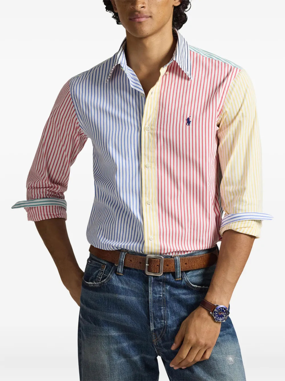 Camisa Manga Larga Cubdppcs-Long Sleeve-Sport Shirt Ralph Lauren Para Hombre De Color Multicolor