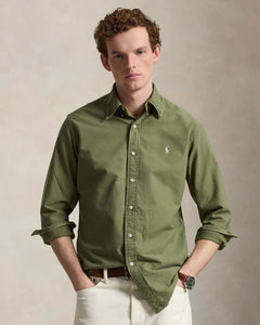 Camisa Manga Larga Cubdppcs-Long Sleeve-Sport Shirt Ralph Lauren Para Hombre De Color Verde