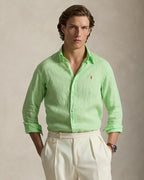 Camisa Cubdppcs-Long Sleeve-Sport Shirt Ralph Lauren Para Hombre De Color Verde