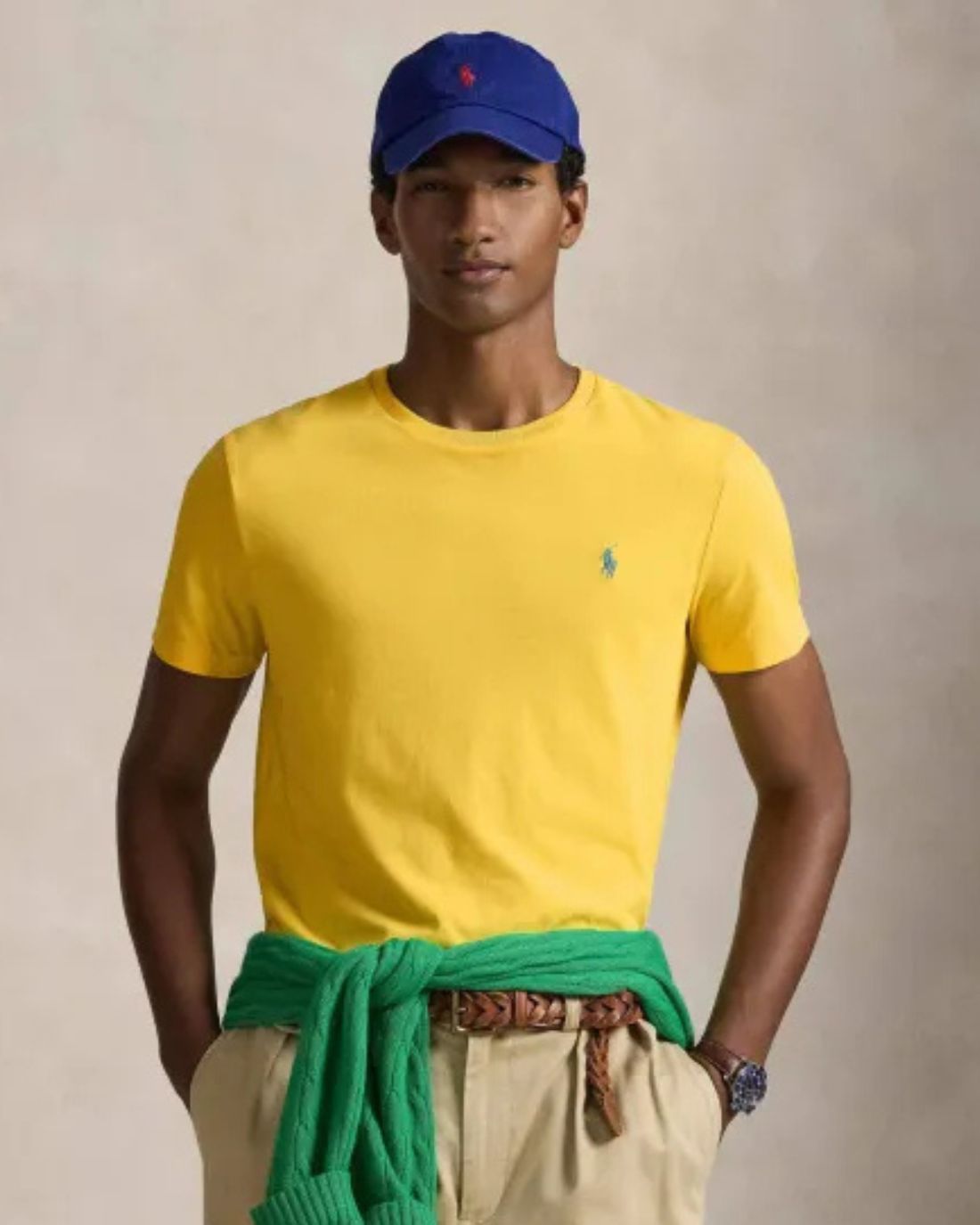 Camiseta Sscncmslm2-Short Sleeve-T-Shirt Ralph Lauren Para Hombre De Color Amarillo