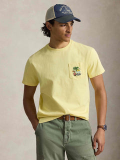 Camiseta Knit-T-Shirt Ralph Lauren Para Hombre De Color Amarillo
