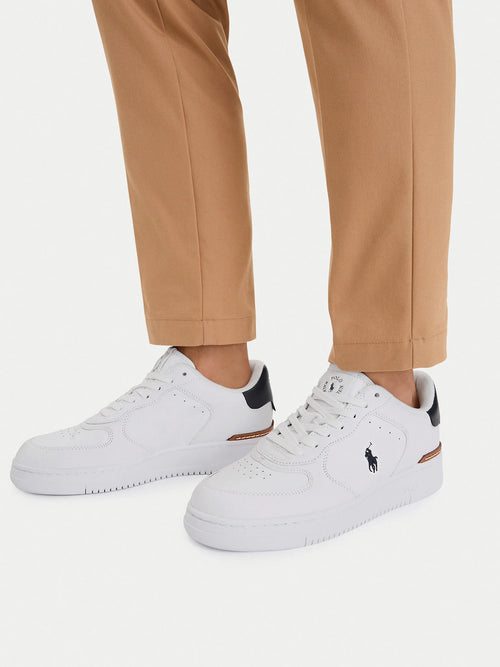CALZADO TIPO TENIS RALPH LAUREN PARA CABALLERO BLANCO REF 809891791004
