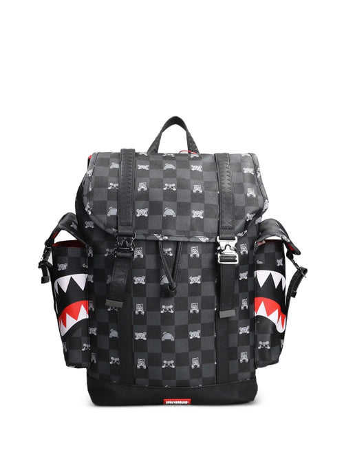 Mochila Monte Carlo Gray Peeking Character Check Sprayground Color Assorted