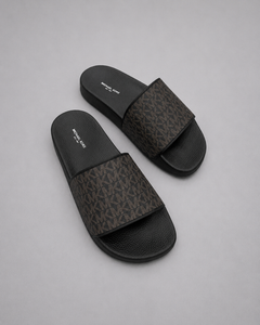 Sandalia Jake Slide Marron Para Hombre Michael Kors