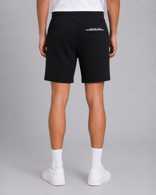 Pantalon Corto Logo Rib Short Negro Para Hombre Michael Kors