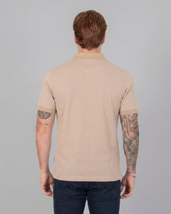 Polo P/H M/C Carven Para Hombre Color Beige Cv-Z13-163-Sd