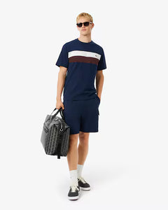 LACOSTE TH58906WZ CAMISETA JERSEY COLOR BLOCK NAVY BLUE