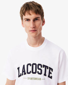 LACOSTE TH656523001 CAMISETA DE ALGODON WHITE