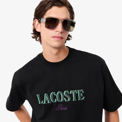 LACOSTE TH5912031 CAMISETA OVERSIZED ESTAMPADA BLACK
