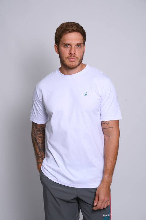 NAUTICA CAMISETAS DE HOMBRE BLANCO