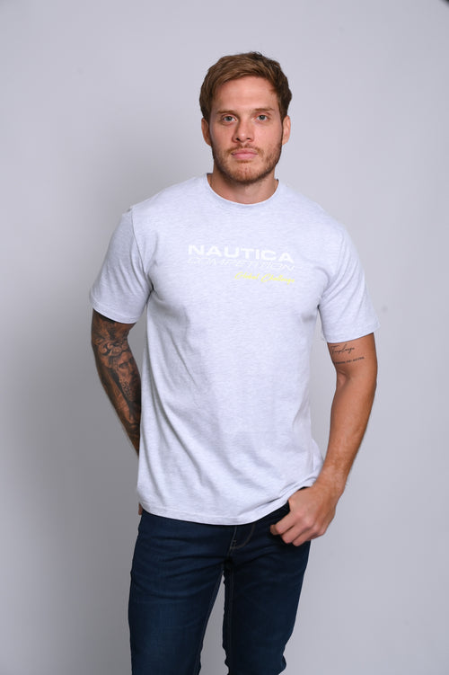 NAUTICA CAMISETAS DE HOMBRE GRIS