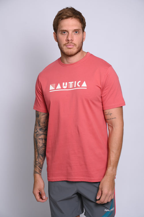 NAUTICA CAMISETAS DE HOMBRE ROJO