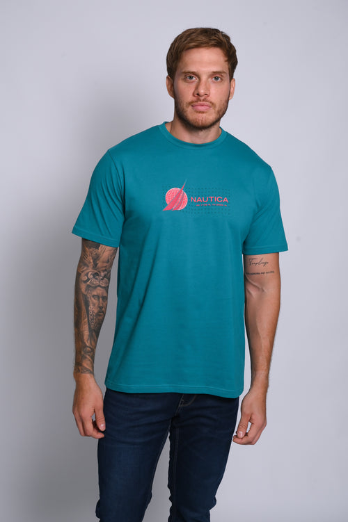 NAUTICA CAMISETAS DE HOMBRE VERDE