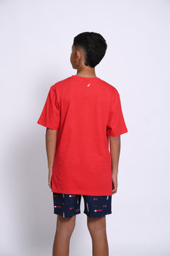NAUTICA CAMISETAS DE NIÑO ROJO